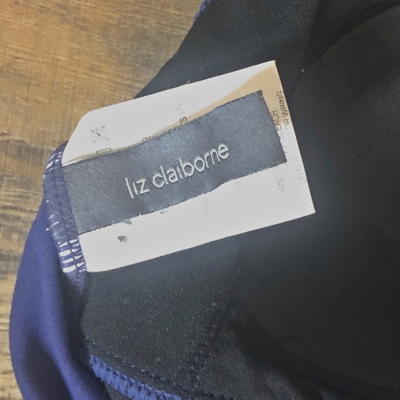 Liz Claiborne Ruffled V Neck One Piece - Picture 5 of 7